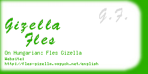 gizella fles business card